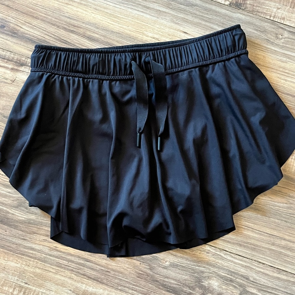 FP Movement by Free People Black Performance Skort with Drawstring Waist